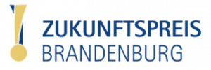 Logo des Zukunftspreises Brandenburg 2025, für den Monari Arts nominiert ist.